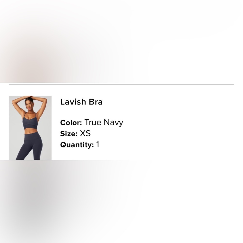 Alo Lavish Bra - true navy